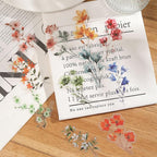 Transparent Flora Scrapbook Stickers Aesthetic Flowers Stickers | Transparent & - Image 7
