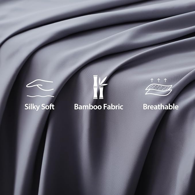 Bamboo Viscose Flat Sheets Only, Sateen Weave Full Size Flat Sheet Only - Image 6