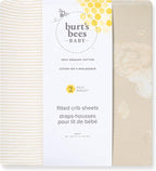 Burt's Bees Baby Essential Organic Cotton Fitted Crib Sheet, Breathable - Image 2