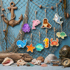 80PCS Unfinished Ornament Wood Crafts, Painting Blank Wooden Cutouts | DIY 10 - Image 7