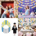 87 Pcs Friendship Lei Bracelet Birthday Banner Kit Necklace Garland - Image 4