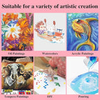 ESRICH Canvas Boards for Painting, 10 Pack Canvases for Painting 8x10 Cotton - Image 4