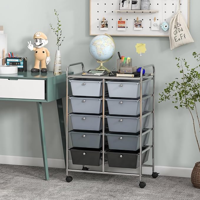 BECOMFORT 10-Drawer Rolling Cart - Image 2