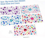 2800PCS 25 Sheets Self-Adhesive Jewel Stickers Rhinestones Jewels Rhinestone - Image 3