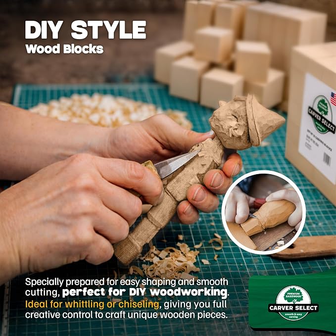 Basswood Carving Blocks Set of 18 – Wood Carving Kit - Image 7