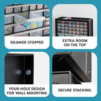 IRIS USA 44-Drawer Small Parts Organizer, Made in USA, Storage Drawers - Image 5