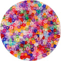 1100 Pcs Transparent Colored Pony Beads by anpiwshjo