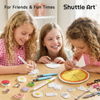 Shuttle Art 104 Pcs Magic Foam Texture Painting Kit Food Series: 34 Food Foam - Image 7