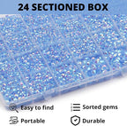 32000Pcs Light Blue Rhinestones - Image 3