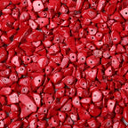 LAIDANLA Red Turquoise 400pcs Natural Chip Stone Beads 5-8mm Healing Crystal by LAIDANLA