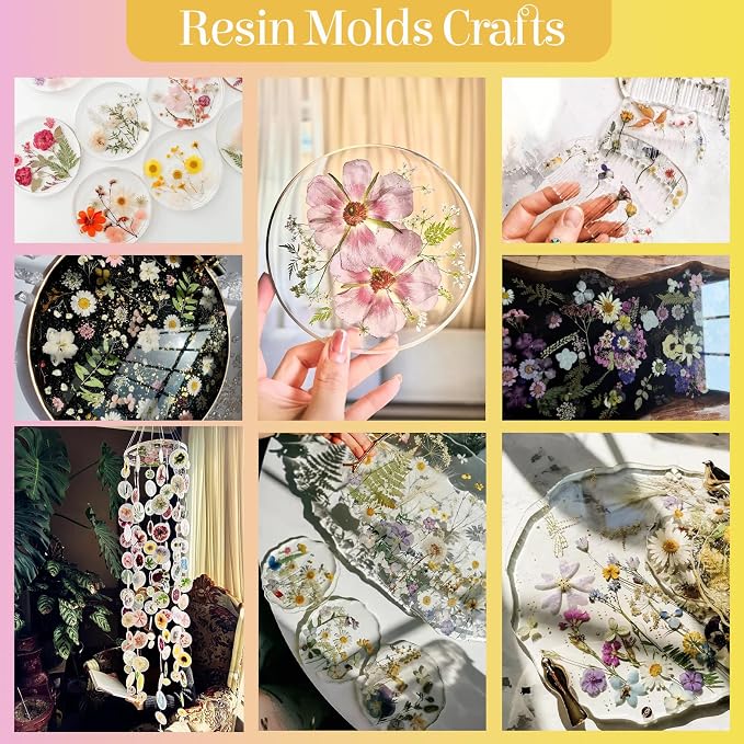 85Pcs Colorful Pressed Flowers for Crafts, Natural Dried Flowers for Crafts - Image 4