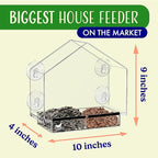 Window Bird Feeder with Strong Suction Cups, Balcony Glass Mount, Acrylic Cat - Image 7