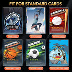 800 Counts Card Sleeves, Premium Clear Polypropylene Card Sleeves, Penny - Image 7