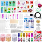 219Pcs Resin Kit for Beginners, Thrilez Resin Mold Kit by Thrilez