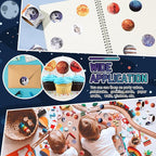 Lincia 500 Pcs Solar System Stickers Bulk Educational Planets Roll Space - Image 6