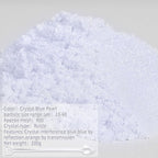 Mica Powder, 7.05OZ（200g）, Crystal Blue Pearl Mica Powder Pigment - Image 2