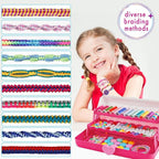 TingingYuli Friendship Bracelet Making Kit, 3-Layer Storage Box, Gift 6-12 | - Image 3