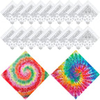 Bonuci 20/50/80/120 Pieces White Bandana Bulk by Bonuci