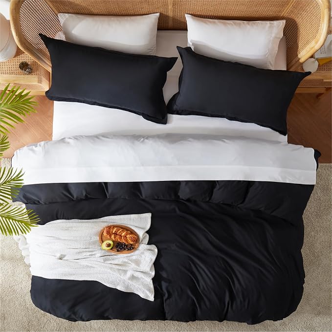Nestl Black Duvet Cover King Size - Image 5