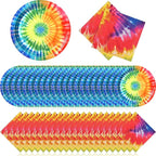 Zhehao 120 Pcs Disposable Paper Plates and Napkins Bulk Birthday Party by Zhehao