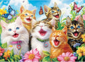 500 Piece Puzzles for Adults, Laughing Cats Large Piece Jigsaw Puzzle for by MJYPHDM