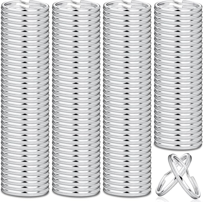 Paxcoo 100 Pack Keyrings, Split Key Rings Bulk by PAXCOO
