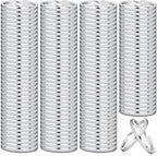 Paxcoo 100 Pack Keyrings, Split Key Rings Bulk by PAXCOO