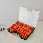 Amazon Basics 19-Removable Compartment Small Parts Organizer, Portable Hardware - Image 2