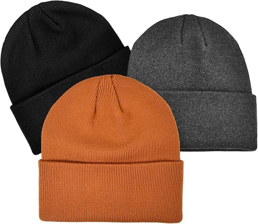 Rosoz Toddler Beanie Boys Girls Baby Knit Warm Beanies Kids Children Winter hat Caps
