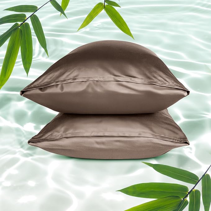 Bare Home 100% Rayon Made from Bamboo Luxury King Size Set of 2 Cooling by BareHome