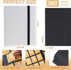 Card Binder 9 Pocket Storage 360 Card Binder, Trading Card Binder Senior and - Image 2