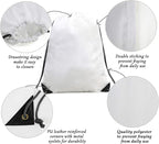 BeeGreen Drawstring Bags Backpacks Bulk, 20 Pieces White Gym Cinch Bags - Image 5