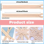 YAKA 20pcs Lvory Nylon Invisible Zippers Tailor Sewing Tools Garment - Image 2