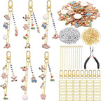 CraftyDream 558 Pcs Golf Charm Keychain Making Kit Golf Bag Charms Golfer Gifts by CraftyDream