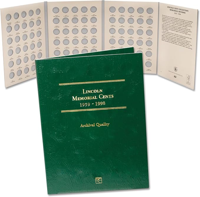 Littleton Coin Company 1959-1998 Lincoln Memorial Cent Folder by LittletonCoinCompany