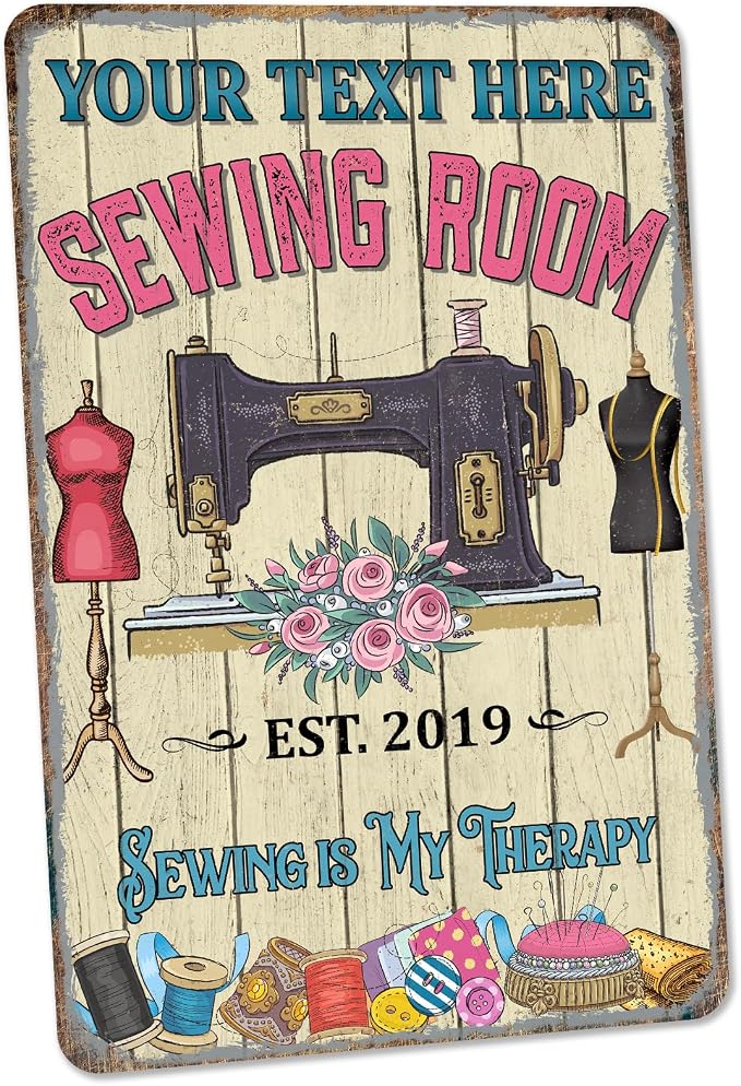 Personalized Sewing Room Sign Art Room Décor by ChicoCreekSigns