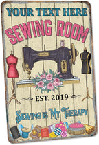 Personalized Sewing Room Sign Art Room Décor by ChicoCreekSigns