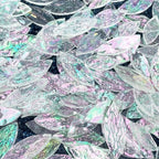 LITMIND 120 Pieces Iridescent Textured Transparent Mosaic Glass Petals & Leaves - Image 3