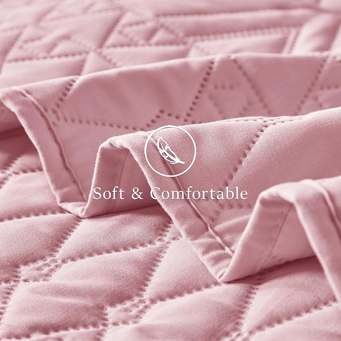 akkialla King/Cal King Quilt Set, Boho Geometric Pattern, Soft All-Season - Image 6