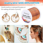22 Gauge Jewelry Wire, Anezus Craft Wire Tarnish Resistant Copper Beading Wire - Image 8