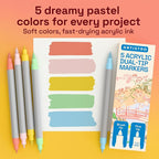 ARTISTRO 5 Pastel Acrylic Paint Markers - Image 2