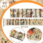 Hosuly 40 Pcs Vintage Butterfly Jelly Fabric - Image 2