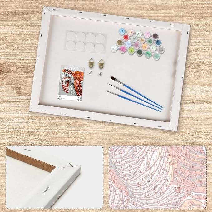 Lxmsja Sea Turtle Paint by Numbers Kit - Image 5