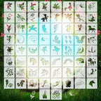 Marspark 66 Pcs Small Stencils for Crafts Reusable 3 Inch Stencils for Painting by Marspark
