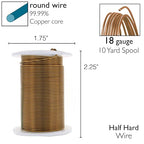 The Beadsmith Wire Elements 18-Gauge Lacquered Tarnish-Resistant Copper Wire - Image 4