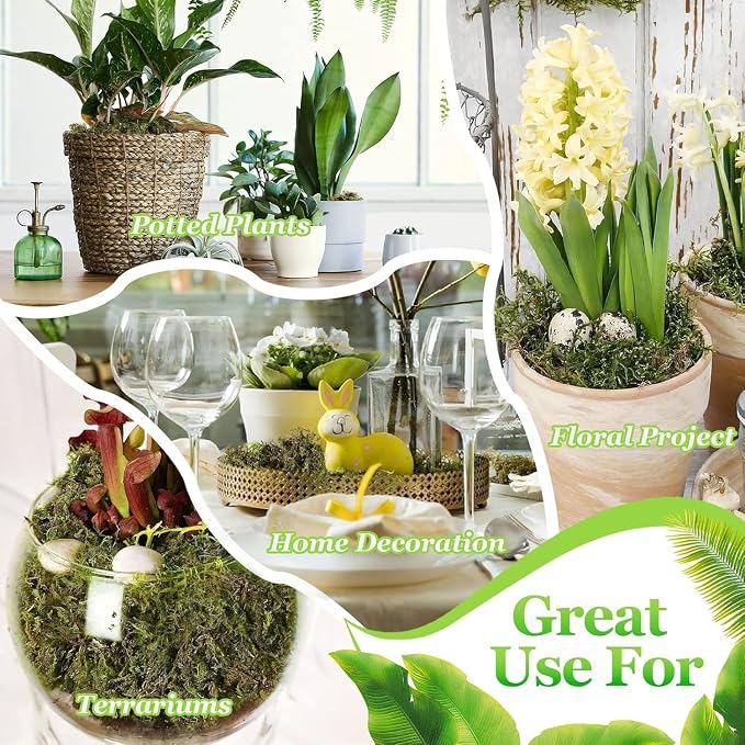Riare 14OZ Natural Moss Artificial Fake Moss Alternative - Image 7