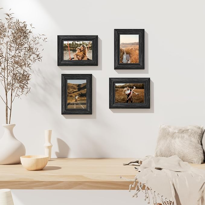 Vittanly 4x6 Picture Frames Set of 2, Ornate Vintage Photo Frame - Image 9