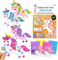 VKPI 4 Pieces EVA Foam Art Crafts Gift Kit, Make Create Your Own Unicorns by VKPI