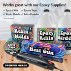 HIPPIE CRAFTER Heat Gun for Crafting, 2-Speed 300W Craft Heat Gun, Mini Hot Air - Image 7