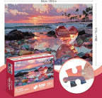 500 Piece Jigsaw Puzzle for Adults – Beach Glass Heart Jigsaw Puzzles 500 Pieces - Image 2
